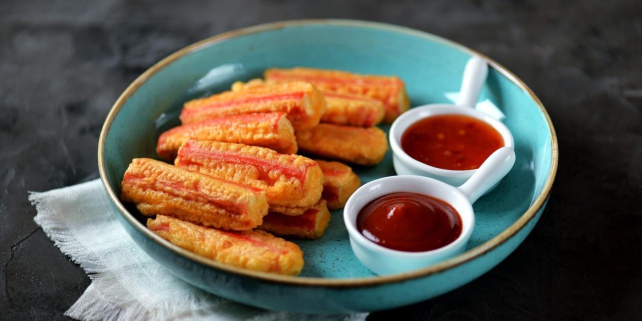 เค้กปูกับซอสเผ็ด